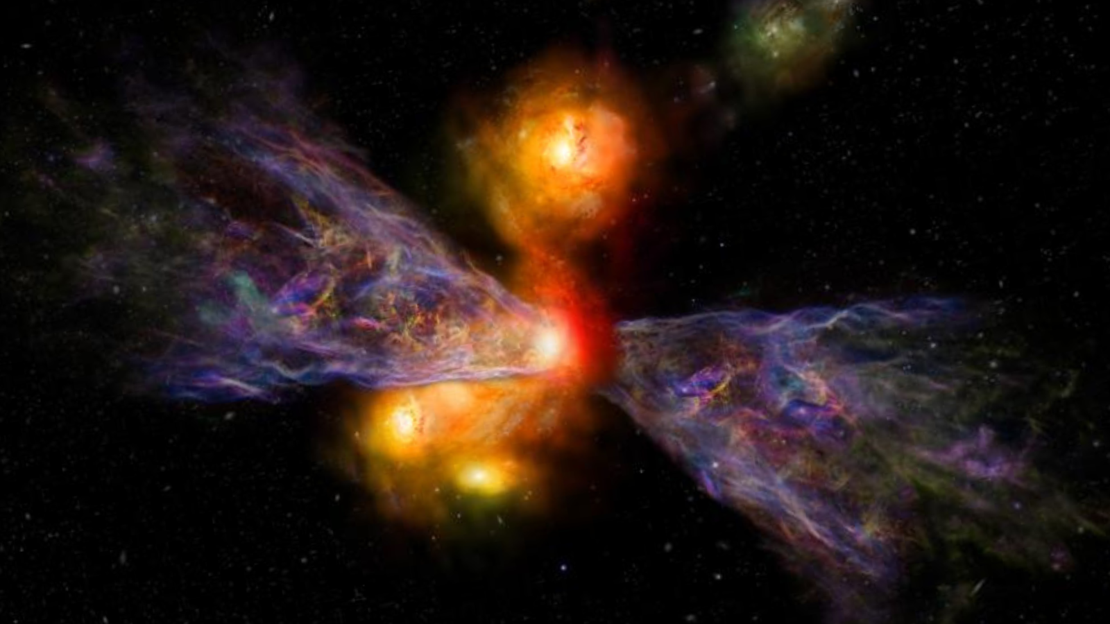 詹姆斯韦伯望远镜发现杀死星系的风:早期宇宙大质量星系快速死亡之谜